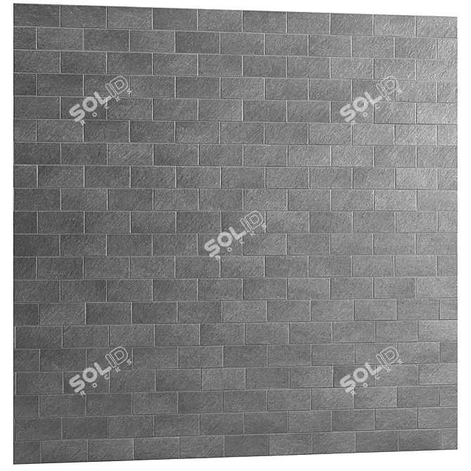 6K High-Res Grey Porcelain Tiles 3D model image 1