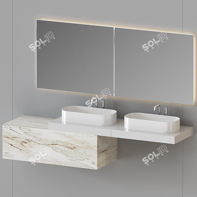 36e8 Mirror: Modular Elegance 3D model image 1