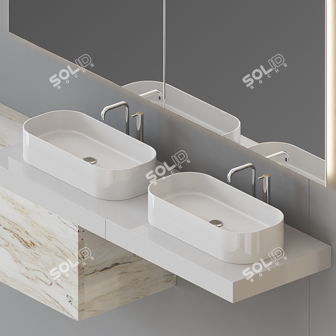 36e8 Mirror: Modular Elegance 3D model image 2