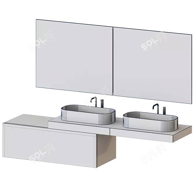 36e8 Mirror: Modular Elegance 3D model image 3