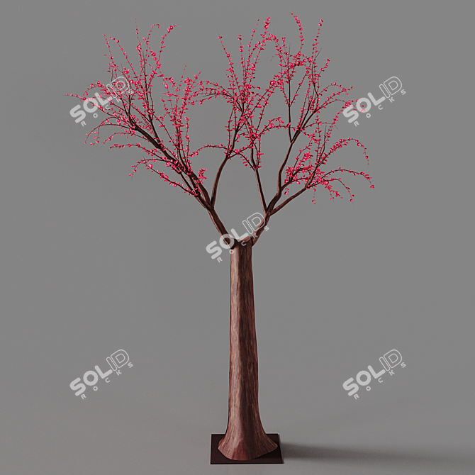 Blooming Beauty: Osaka Cherry Tree 3D model image 1
