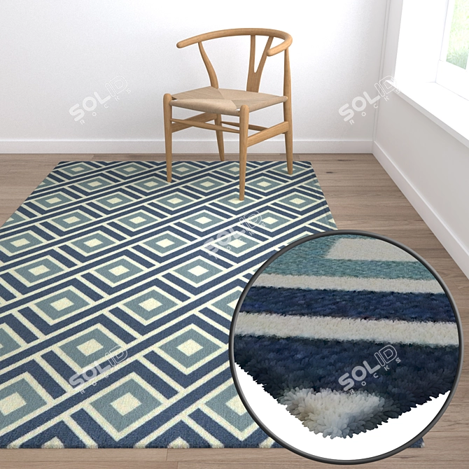 Luxury Carpet Set 3D model image 5