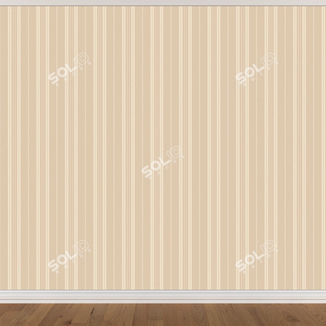 Seamless Wallpaper Set with 3 Colors 3D model image 2