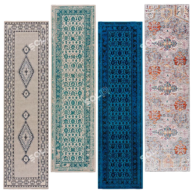 Elegant Square Carpets for Your Home 3D model image 1