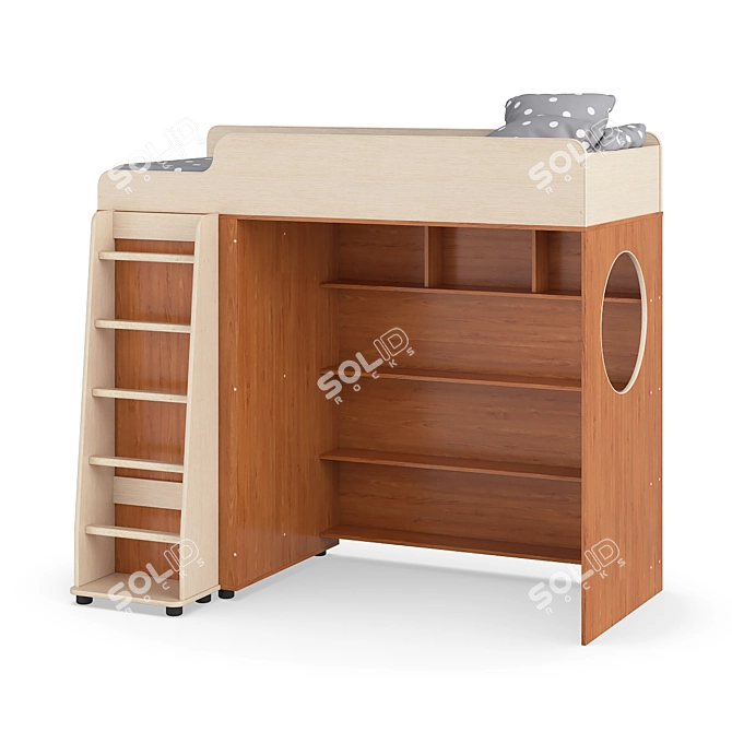 Legenda K05 + LP04 Modular Kids Bed 3D model image 2