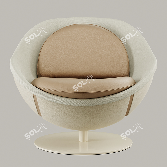 Volley Tennis Ball Lounge Chair 3D model image 2