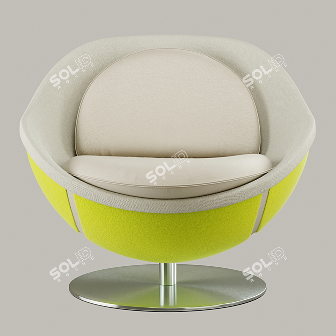 Volley Tennis Ball Lounge Chair 3D model image 3