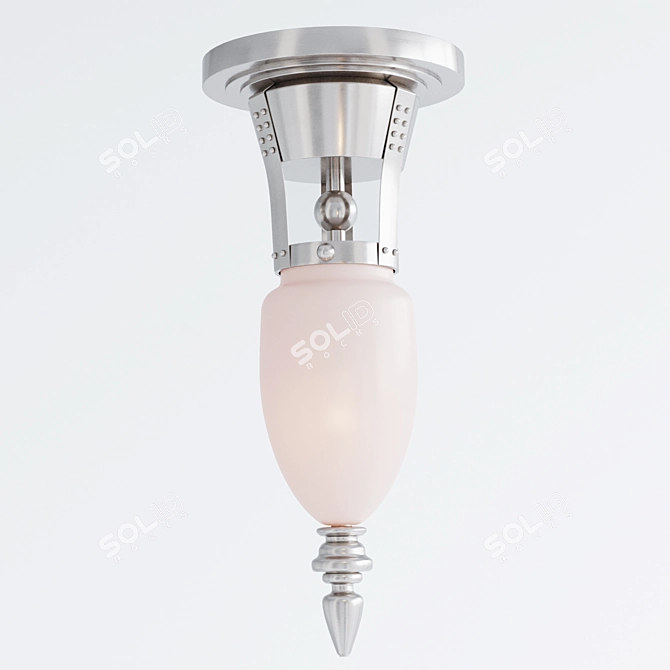 Elegant Minerva Ceiling Light 3D model image 2