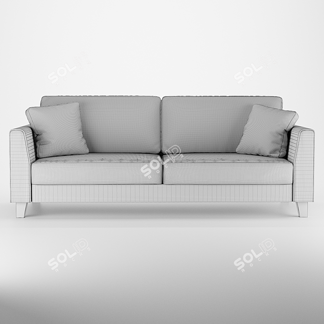 Russian-made DOS Straight Sofa 3D model image 2