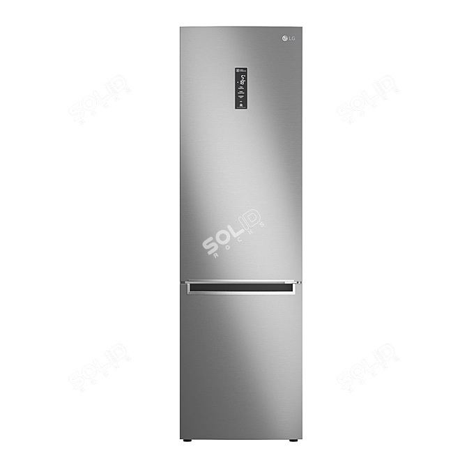 LG GA-B509MMDZ Refrigerator: Sleek Design & Spacious Storage 3D model image 1