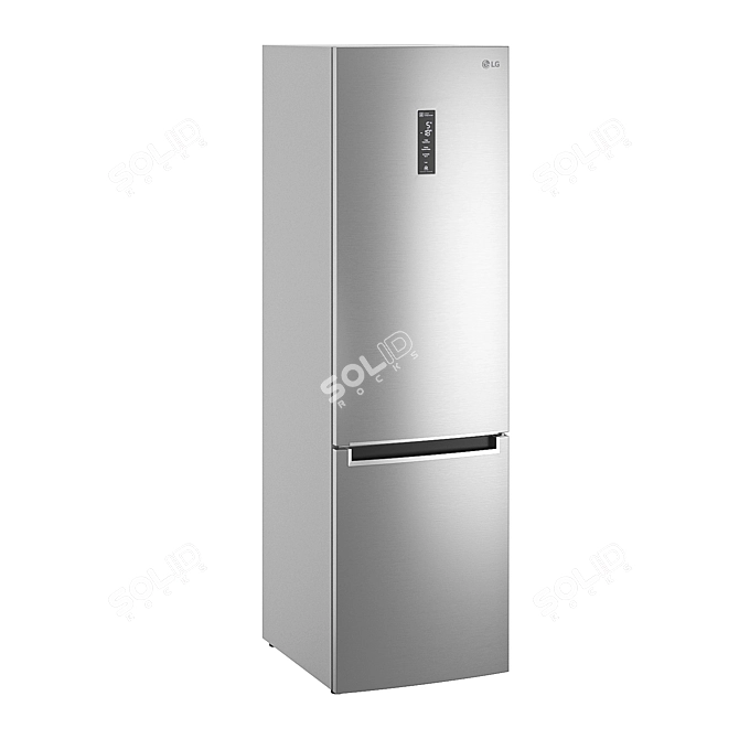 LG GA-B509MMDZ Refrigerator: Sleek Design & Spacious Storage 3D model image 2