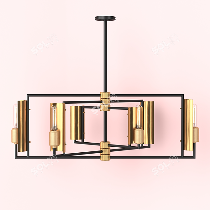 Elegant Hudson Valley Lighting Pendant 3D model image 1