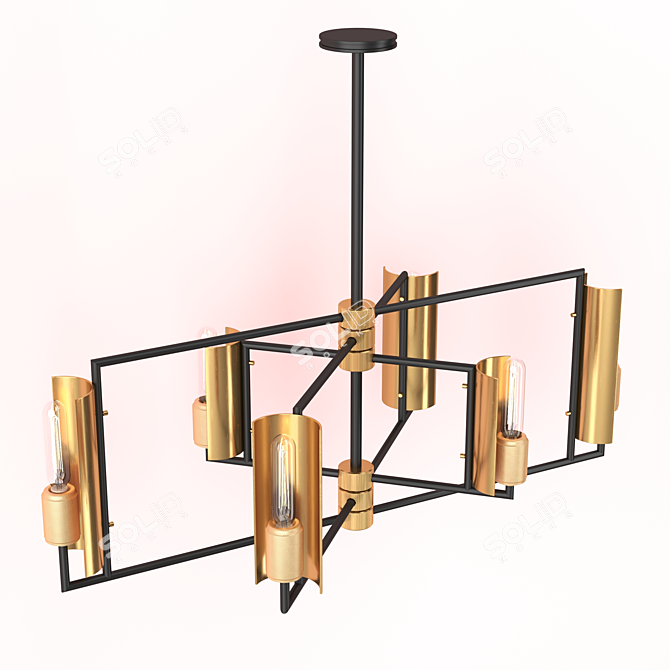 Elegant Hudson Valley Lighting Pendant 3D model image 3