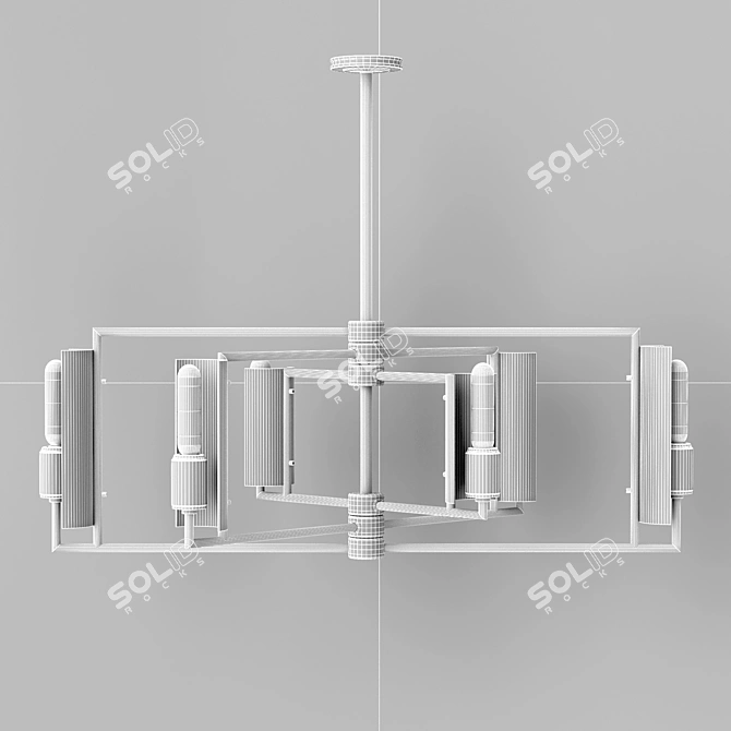 Elegant Hudson Valley Lighting Pendant 3D model image 5