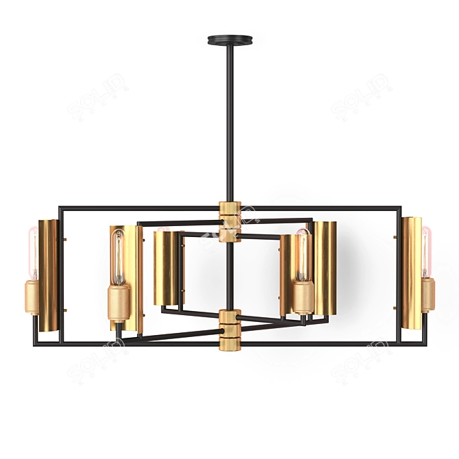 Elegant Hudson Valley Lighting Pendant 3D model image 7