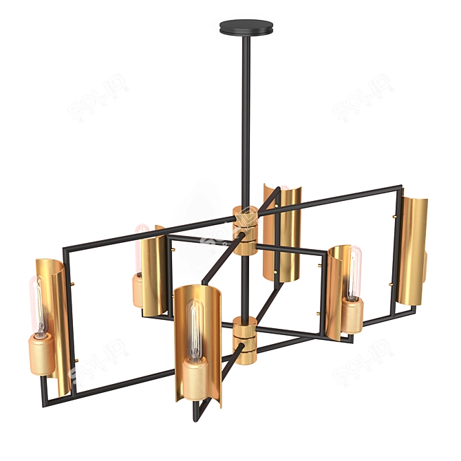 Elegant Hudson Valley Lighting Pendant 3D model image 9