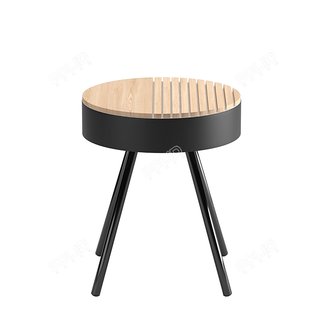 Modern Oak Coffee Table 3D model image 1