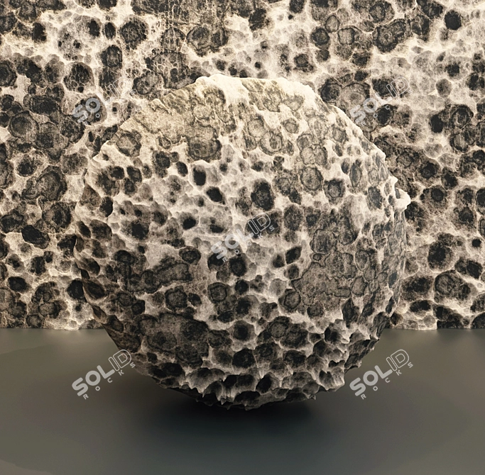 Volcanic Rock PBR Material 3D model image 4