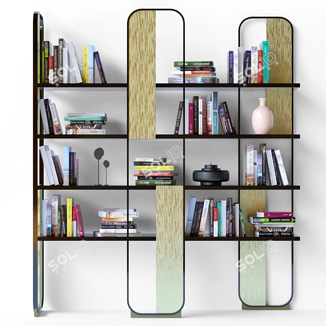 Modern Shelf: Books & Decor 3D model image 3