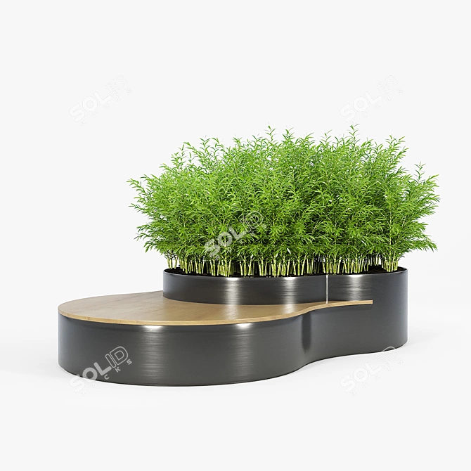 Lush Garden Flowerbed Kit 3D model image 3