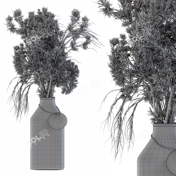 Everlasting Charm: Dry Plants 09 3D model image 5
