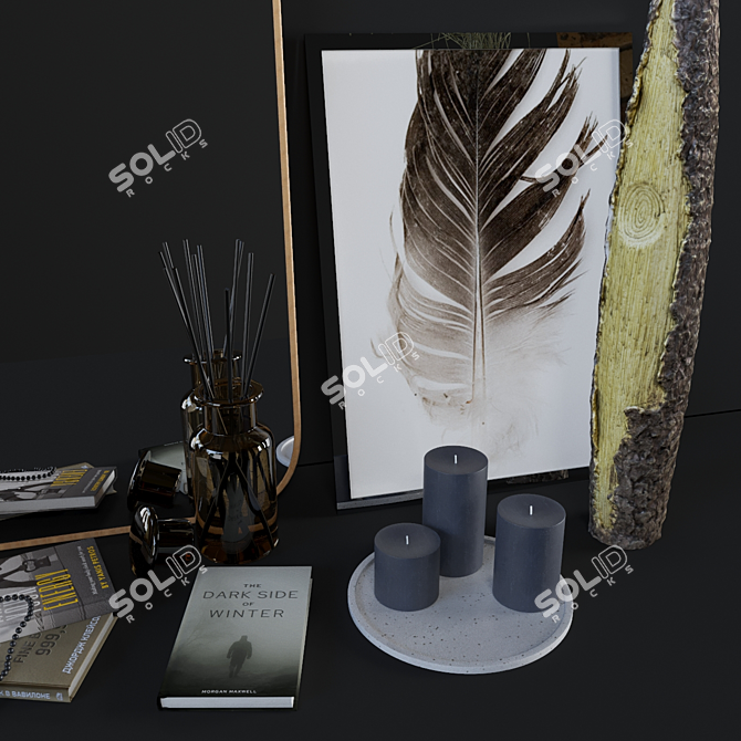 Elegant Decor Set with 3D Modeling 3D model image 2