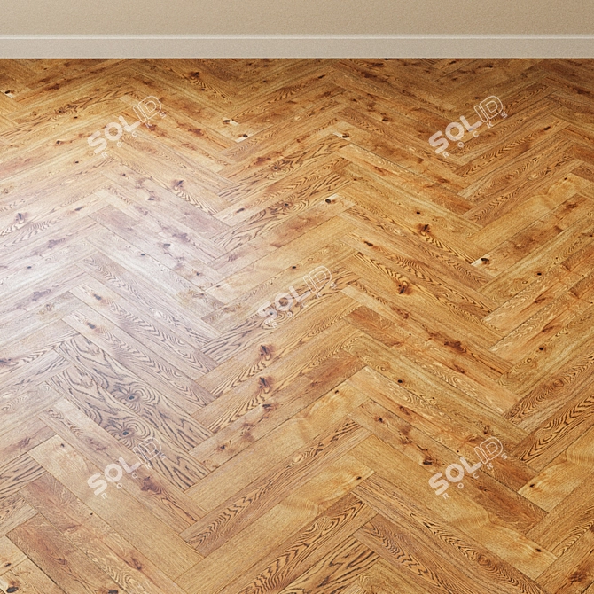 French Estate Ash Parquet: Natural Beauty 3D model image 4