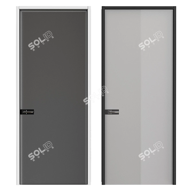 Stylish and Durable Doors 3D model image 1