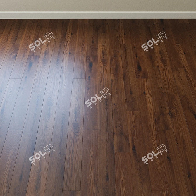 Title: Geneva Oak Parquet: Artisan Craftsmanship, Character Grade 3D model image 2