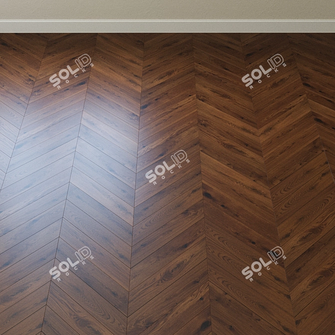 Title: Geneva Oak Parquet: Artisan Craftsmanship, Character Grade 3D model image 3