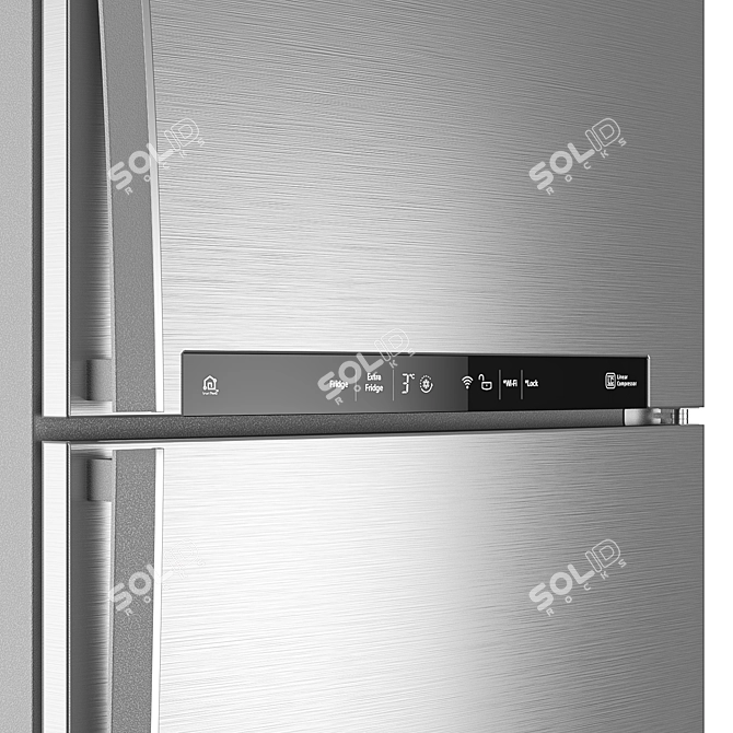 LG GN-H702HMHZ - Stylish & Spacious Refrigerator 3D model image 4