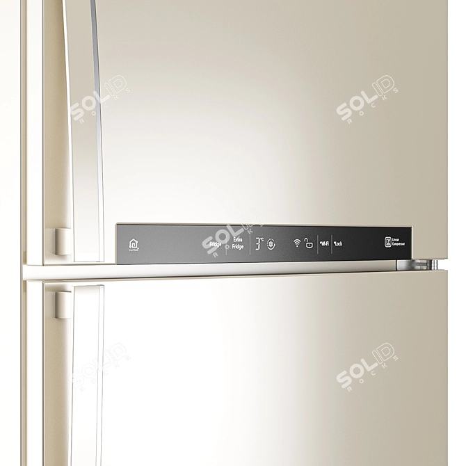 LG GN-H702HEHZ: Modern Compact Refrigerator for Efficient Storage 3D model image 4