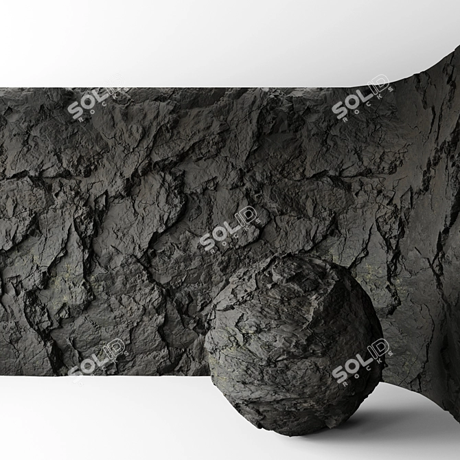 Seamless Rock Cliff Textures 3D model image 1