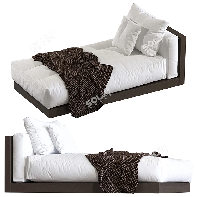 Stylish Lucien Day Bed - Ultimate Comfort 3D model image 2