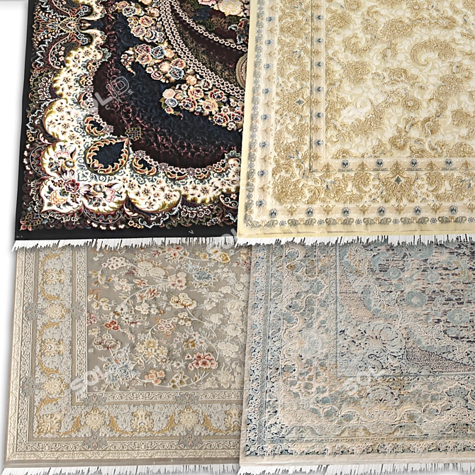 Luxury Persian Carpet - 4K Texture 3D model image 6