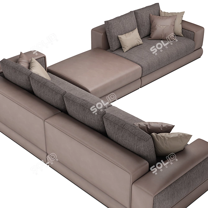 Luxury Bentley Westbury Corner Sofa 3D model image 2