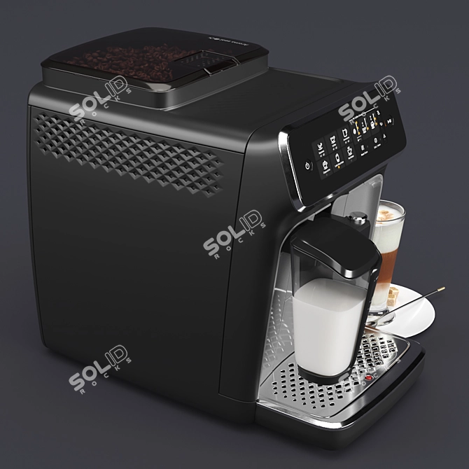 Philips 3200 LatteGo: Fully Automatic Espresso Machine 3D model image 3