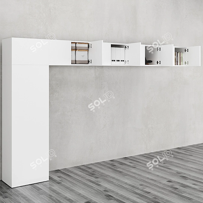  OPUS 10-Door Wardrobe: Modern and Spacious 3D model image 2