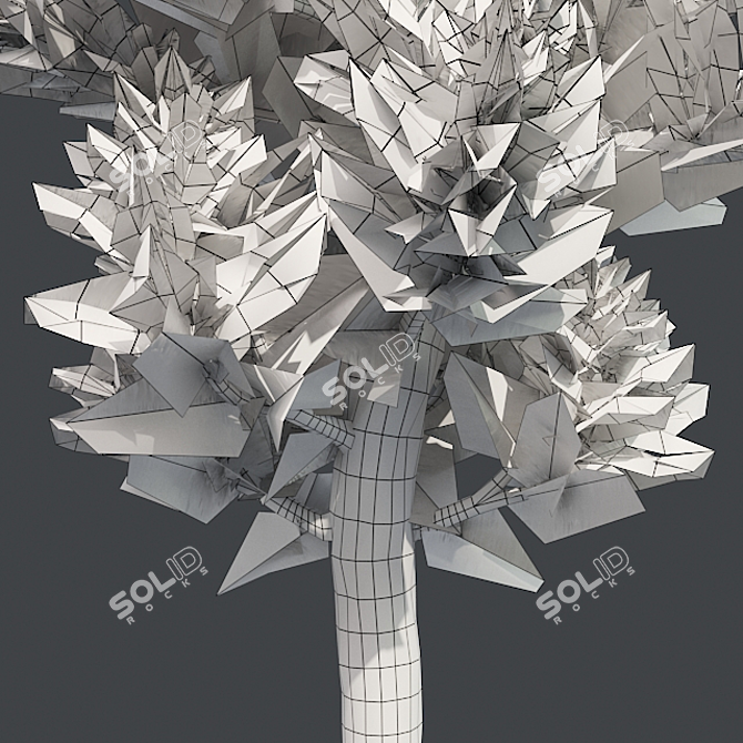 Artfully Pruned Hollywood Juniper 3D model image 5