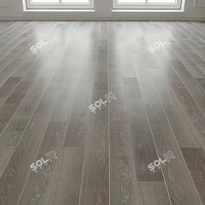 Vintage Brushed Laminate Parquet 3D model image 3