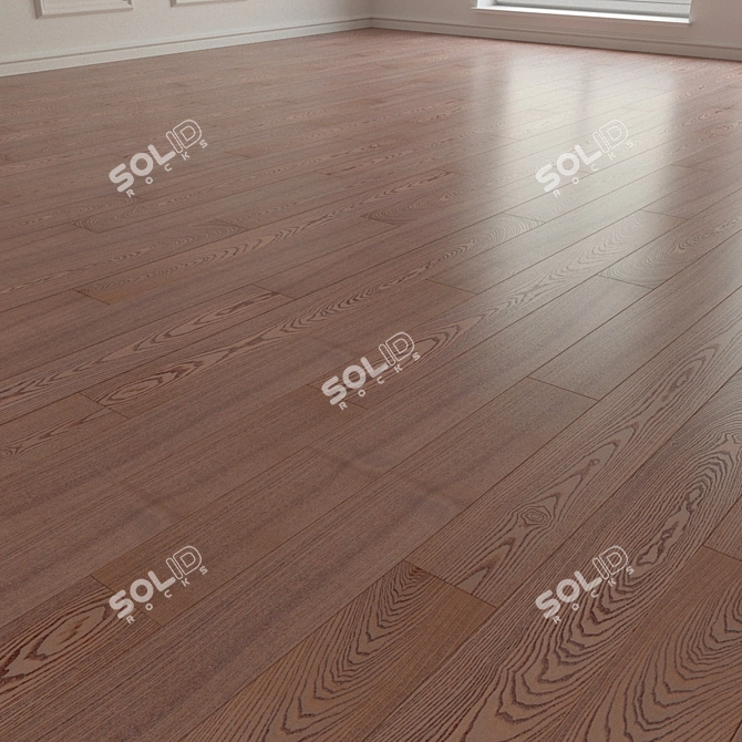 3D Laminate Parquet Flooring 3D model image 2