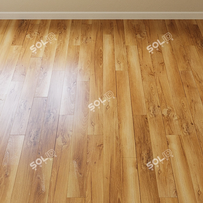 Sleek Platinium Slim Oak Laminate 3D model image 2