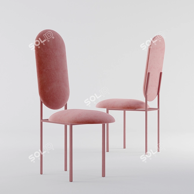 Studiomama Re-Imagine Pink Chair: Sustainable, Stylish, and Unique! 3D model image 1