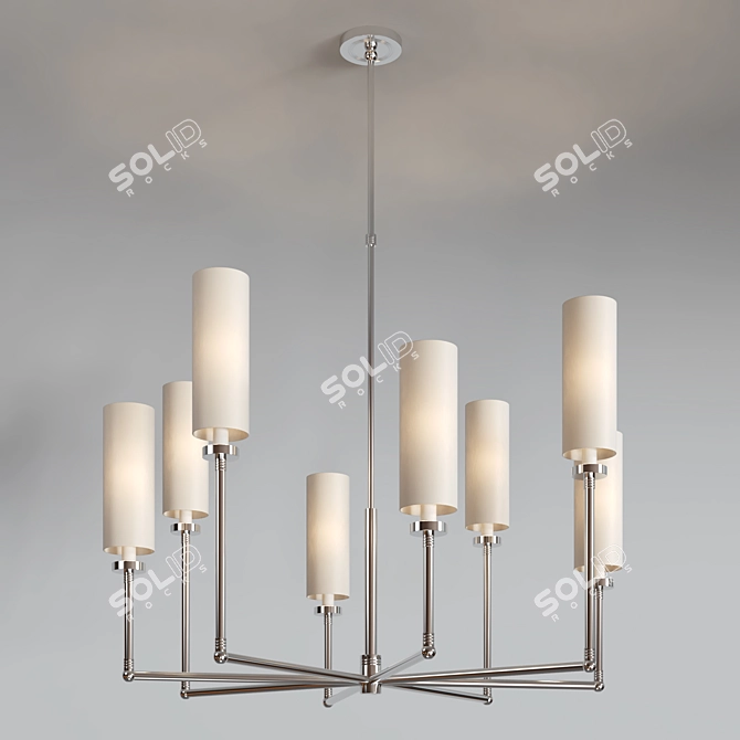 Ziyi Large Chandelier - Sophisticated Lighting Statement 3D model image 5