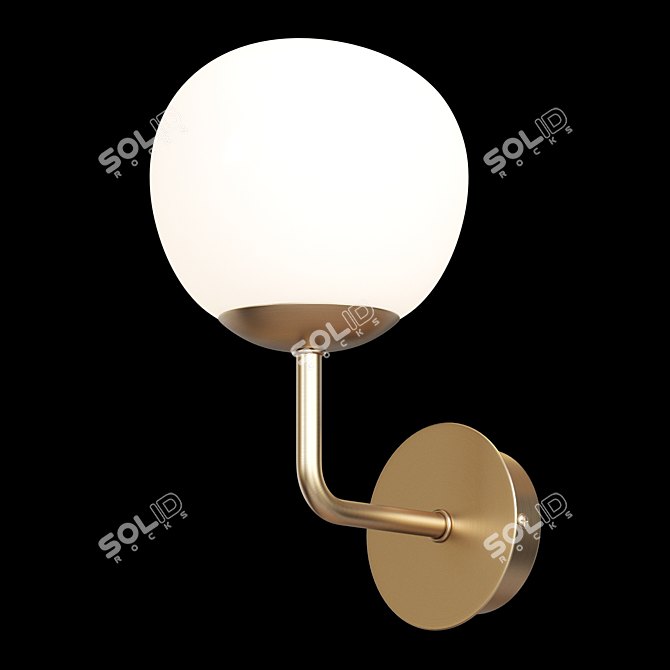 Classic Glass Pendant Lamp 3D model image 3