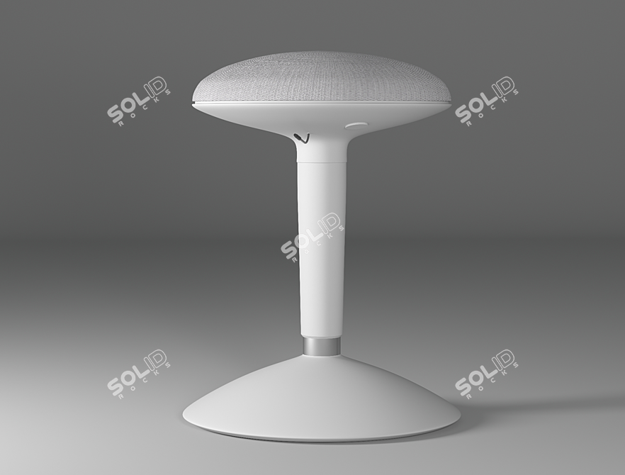 Nils_Erik White Chair with Adjustable Height 3D model image 2