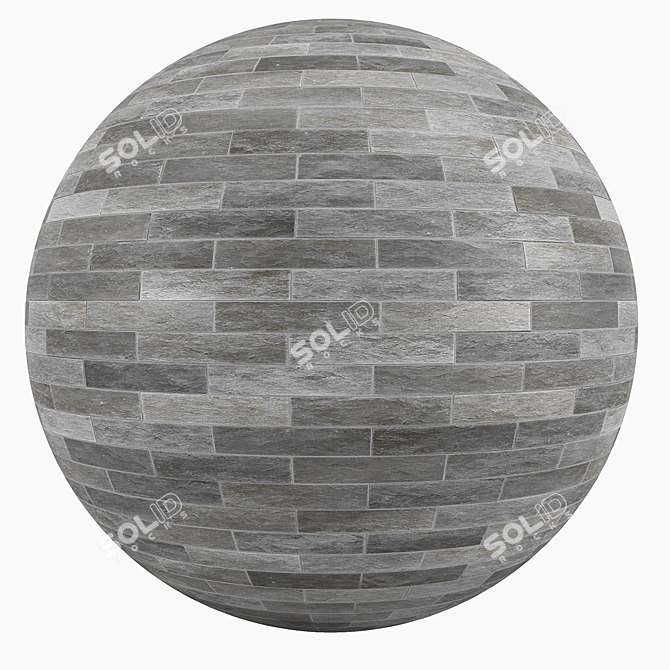 Gray Porcelain Tiles - High Resolution Tileable Texture 3D model image 3
