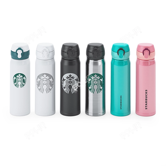 Sip in Style: Starbucks Drinkware 3D model image 3