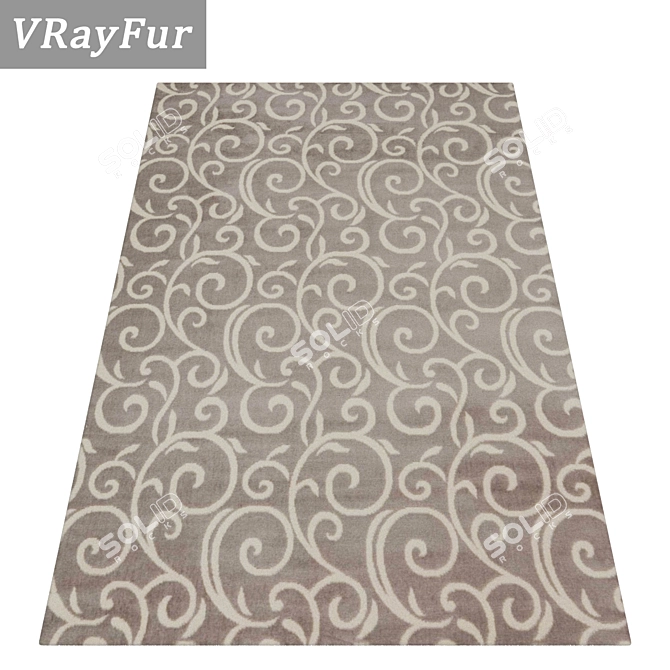 Luxury Carpet Set - High-Quality Textures, Multiple Variants 3D model image 2