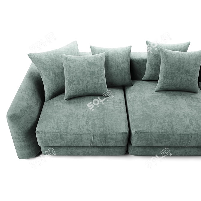 Luxury Ceasar Fendi Sofa 3D model image 3